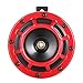 Produktbild Neue Autohupe 5"rotes super lautes kompaktes elektrisches Knalltonhorn für Motorrad-Zerhacker 12V Auto Kann Aufmerksamkeit erregen