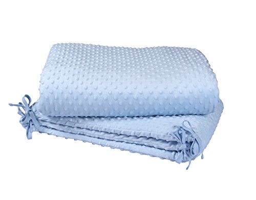 Clair de Lune Dimple Rocking Crib/ Cradle Quilt and Bumper Set (Blue)