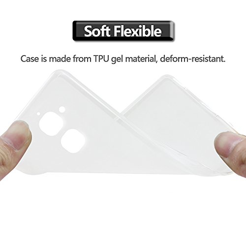 LeEco Le S3 Funda   Protector De Pantalla  Gzerma Funda Case Cover Silicona Premium  flexible  amortigua golpes  Carcasa Y PET Protector De Pantalla  Anti-ara  azos   Sin Burbujas  Para LeEco Le S3  5 5 Pulgadas  - Blanco