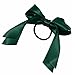 1Pcs Beauty Headwear Girls Satin Ribbon Bow Hair Band Rope Ponytail Holder Dark Green