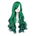 Produktbild Unbekannt Coco Frauen Lange lockige per¨¹Cke Weibliche Mdchen Dark Green Gradient-Flschungs-Synthetische Haar-Partei Cosplay per¨¹Cke