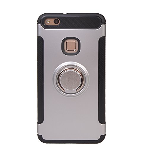 huawei p10 Lite Funda COOLKE Doble Capa TPU PC Shockproof Anti-rasgu os tel fono caso protecci n C scara Cover de 360 Rotating Ring Grip Stand Holder para huawei p10 Lite - plata reviews huawei p10 Lite Funda COOLKE Doble Capa TPU PC Shockproof Anti-rasgu os tel fono caso protecci n C scara Cover de 360 Rotating Ring Grip Stand Holder para huawei p10 Lite - plata