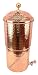 IndianArtVilla Inbuilt Double Filter Hammered Copper Water Pot Tank Matka, Kitchenware, 12 Ltr RS.4885.00