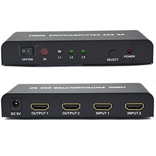 2×2 HDMI Switch Yatek YK-0202, unterstützt 3D, wählen, zu verstärken und das Signal HDMI multiplizieren - 5