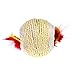 Produktbild Junlinto Schöne Sisal Seil Feder Ball Teaser Scratch Chew Spielen Spielzeug für Haustier Katze Kätzchen 7,5 cm