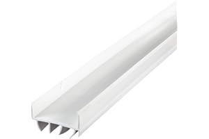 MD BUILDING PRODUCTS M-D Building Products 6528 M-D 0 Dual U-Shape Door Bottom, 1-3/4 in W L X 1-1/2 in H, White, 36"
