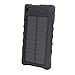 Produktbild Solar Panel Bewegliche Solaraufladeeinheit Monokristallines Silikon 1.2W 8000mAh im Freiensicherungs-Energien-Bank-Regenfestes bewegliches Aufladeeinheits-Po-Sonnenkollektor-bewegliche Energie mit LED-Notlicht Solar Ladegerät , BLACK8000MA