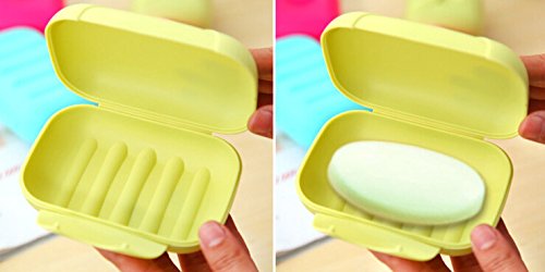 SwirlColor Packung mit 4 Reisen Camping Home Bad Seifenschale Fall, farbig sortiert - 5