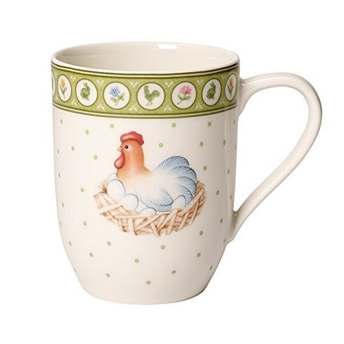 Villeroy&Boch Farmers Spring Becher m.Hkl.Hahn&He.-neu 14-8604-4865