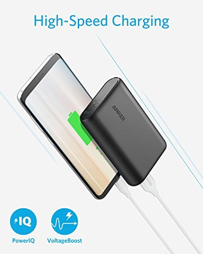 Anker PowerCore 10000 mAh - Bater  a externa Power Bank  Cargador port  til  extra compacto  Negro