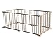 FoxHunter Portable Baby Child Children Foldable Playpen Play Pen Room Divider Wood Wooden 6 Side Panel Heavy Duty New