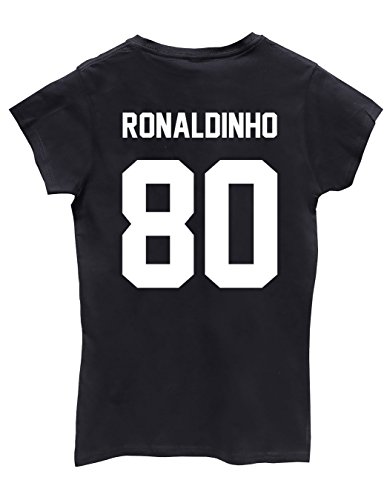 HippowarehouseRonaldinho Womens Fitted Short Sleeve t-Shirt (Specific Size Guide in Description)