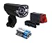 Produktbild Büchel Batterieleuchtenset 12 Lux Slim LED Plus Rücklicht Set, Schwarz, One Size