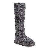 Fersenstoß Mukluks MUK LUKS Women\'s Boots-Grey Shelly, Damen, Stiefel, grau, 36 EU