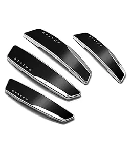 Auto Oprema Status Black Car Door Edge Guard Bumper Protector (Set of 4) Compatible for Kia Sonet.