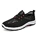 Produktbild Yogogo Herren Schuhe Flach Rutschfeste Laufbreath Straps Mesh Schuhe Sneakers Chelsea Stiefel Arbeits Stiefel Laufschuhe Wasserdicht Warm Winterschuhe Boots Schwarz Weiß Gym Running Fitness