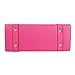 Fashion Ladies Chain Handbag Square Candy Color Vintage Leather Totes Rose