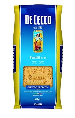 De Cecco N°34 Fusilli 500 g - Lot de 8