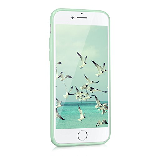 kwmobile Funda para Apple iPhone 7 8 - Carcasa para m  vil en  TPU Silicona  - Protector  Trasero  en  Menta Mate 