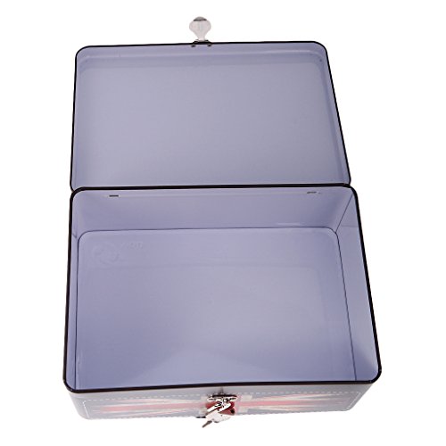Gazechimp Süßigkeitenbehälter Tin Box für Süßigkeiten ‖ Tee ‖ Cookies ‖ Kekse USW. ‖ Verschiedene Stil zu Wahlen ‖ Amazing Gift ‖ Muliti-Funktion Box – Schloss Tin Box A, 244x178x85mm - 3