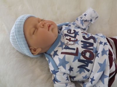 J. BEDTIME BOY BYS Weighted Reborn Doll Fake Baby Girls Childs Birthday Christmas Gift UK Seller made by Saxon Reborns.