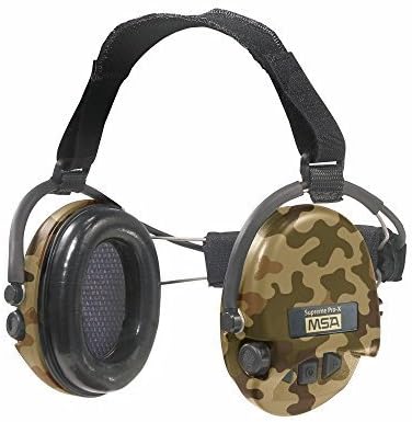MSA Sordin Supreme Pro X - Neck band - Active Professional hearing protection, Camo Edition, AUX input
