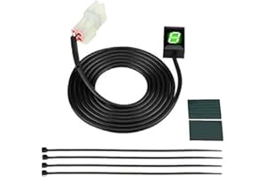 NIKOU Indicateur de vitesse - indicateur de rapport engagé moto 6 vitesse numérique Indicateur de vitesse Levier de vitesses d'affichage étanche équipement moto Indicateur ECU Branchez Mont 162cm / 63.8in