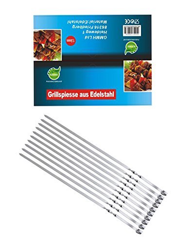 Grillspieße Spieße Schaschlikschpieße, Schampura 10 ST. Edelstahl, 50 cm