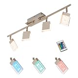 Briloner Leuchten 2530-042 LED Deckenstrahler, Farbsteuerung/Farbwechsel mit Fernbedienung, dimmbar, schwenkbar - 7