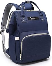 Voroly Baby Diaper Bag Backpack Waterproof Large Capacity Insulation Travel Back Pack Nappy Bags Organizer, Mu
