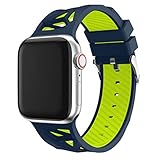 BZLine für Apple Watch Armband 38mm 40mm 42mm 44mm, Sport Weiches Silikon Armband Strap Band Ersatz Uhrenarmband für iWatch Apple Watch Series 4/3/2/1