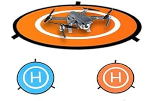 Hensych Mini składana wyściółka Helipad do D-J-I Avata do Mini 3 Pro/Mavic 3 /Mavic Mini/Mini 2/Mini SE/Spark Dron/Phantom 2/3/4 Inspire - średnica ekspandu 75 cm, średnica po złożeniu 29 cm