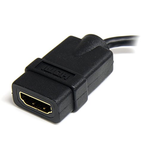 StarTech.com F / M High Speed-HDMI-Adapter-Kabel mit Ethernet auf HDMI-Micro (12,7 cm) - 4