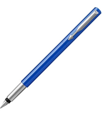 Cartouches D'encre Parker Quink Bleu Royal - Lot De 5 - Pour Stylos à Plume Parker - Encre à Séchage Rapide