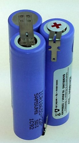 Ersatz – Akku (BO22) Bosch PSR 10,8 V – 2200mAh – Li-ion mit 2,8 Steckkontakten (Faston) - 3