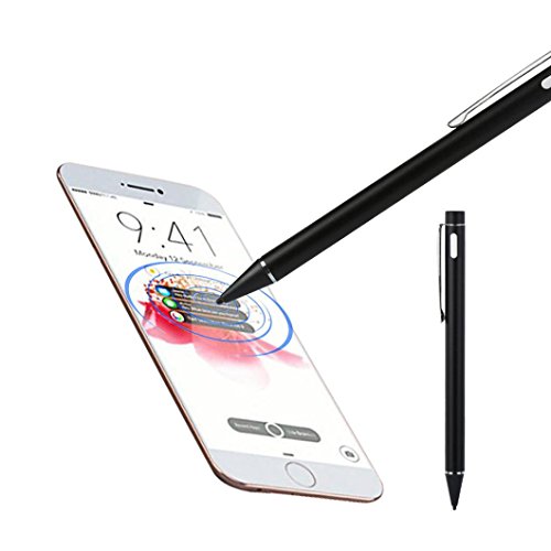 Bescita Screen Touch Pen Schreibkopf Stylus mit USB-Ladekabel für iPhone 6 / 6s Plus 7 / 7s Plus (Schwarz)