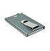 Produktbild Stealth Wallet Stealth Brieftasche | RFID-Blocking KRotitkarteninhaber Auswerfer Mappe und Geldscheinklammer | Minimalist Aluminiummappe mit RFID-Schutz (Gray w/Geldklammer)