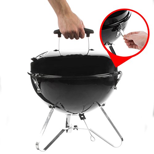 Bruzzzler tragbarer Kugelgrill – Picknickgrill für Holzkohle - 3