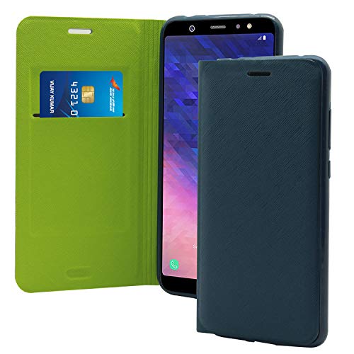 J8 Blue Flip Cover For Samsung Galaxy J8 Jkobi Premium Textured