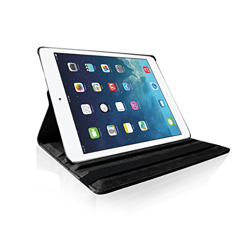 Generic Premium Smart PU Leder Schutz Hülle 360 Grad Schwenkbar drehbar für Apple iPad 4/3/2 schwarz - 5