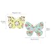 Decowall, DW-1408, Colorful Patterned Butterflies Wall Stickers