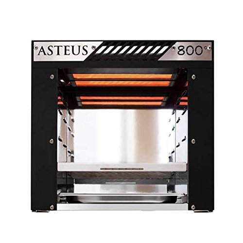 Preisvergleich Produktbild Asteus Willy Infrarot Elektro Grill, 800° Oberhitze, schwarz