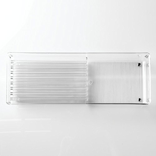 mDesign Messer-Organizer für die Schublade – Durchsichtig - 4
