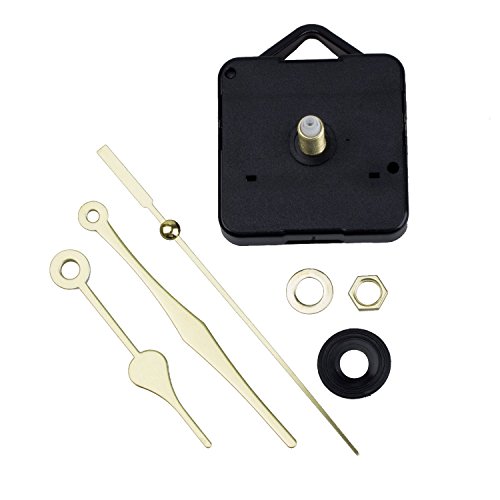TOOGOO(R) Ersatz Gold Uhrwerk Zubehoe r/Ersatzteile Zeiger Quarzuhrwerk Uhr