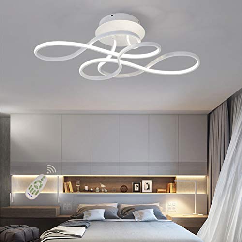 Preisvergleich Produktbild Wohnzimmerlampe Dimmbar Fernbedienung LED Deckenleuchte Lichtfarbe / Helligkeit Einstellbar Esszimmerlampe Esstischlampe Schlafzimmerlampe Modern Designer-Lampen Acryl-Schirm Flur Küche Deko Deckenlampe