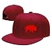 Produktbild Bison Unisex Adjustable Flat Brim Baseball Cap Hip Hop Hat