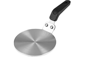 Induktionskochfeld-Konverterplatte, Grourarty Induktions-Adapterplatte für Mokkakanne, heiße Wärmeverteilerplatte für Kaffee, für Espressokocher 13 cm