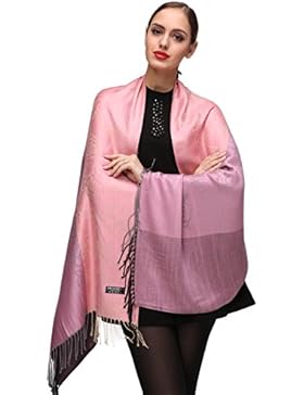 Damen Schultertuch Stola - Eleganter Pashmina Schal mit floralem Muster in vielen Farben