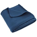 Manta polar de 220 x 240 cm 320 g/m2 - suave, cálida, confortable y ligera - Norma non-feu 12952 - tratada anti-pilling para menos de mantenimiento