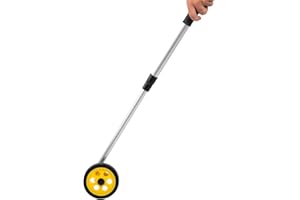 Okuyonic Measuring Wheel,Distance Measuring Wheel Adjustable Distance Meter Wheel Mechanical Distance Gauge Counter Measuring Wheel Measuring Tape for Outdoor Indoor Up to 999 9m